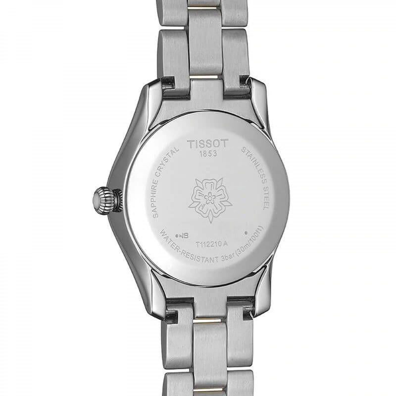 Tissot T Wave Quartz Mother of Pearl Dial Two Tone Steel Strap Watch for Women - T112.210.22.113.00 Buy Now By Tissot