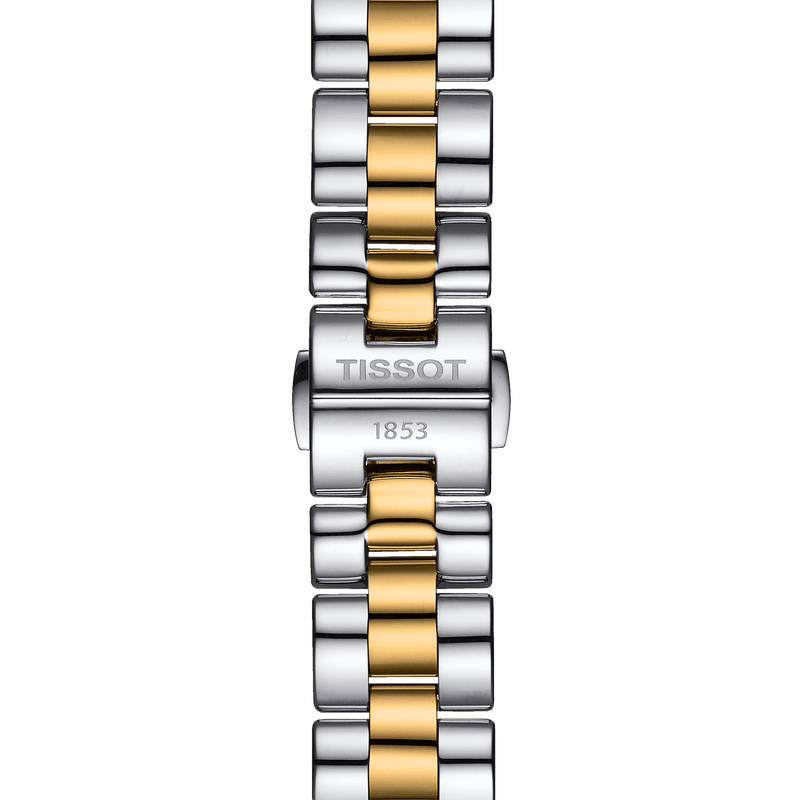Tissot T Wave Quartz Mother of Pearl Dial Two Tone Steel Strap Watch for Women - T112.210.22.113.00 Buy Now By Tissot