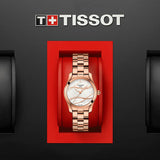 Tissot T Wave T Lady Mother of Pearl Dial Rose Gold Steel Strap Watch For Women - T112.210.33.111.00 Buy Now By Tissot