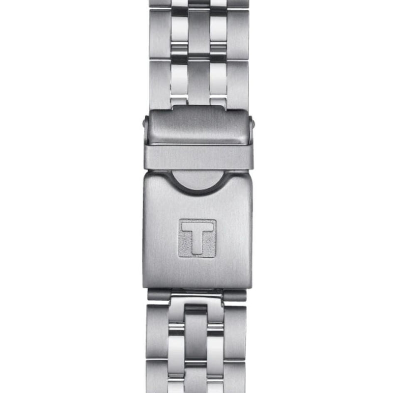 Tissot PRC 200 Chronograph Black Dial Silver Steel Strap Watch For Men - T114.417.11.057.00