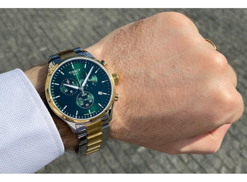 Tissot T Sport Chrono XL Classic Green Dial Two Tone Steel Strap Watch for Men - T116.617.22.091.00 Buy Now By Tissot