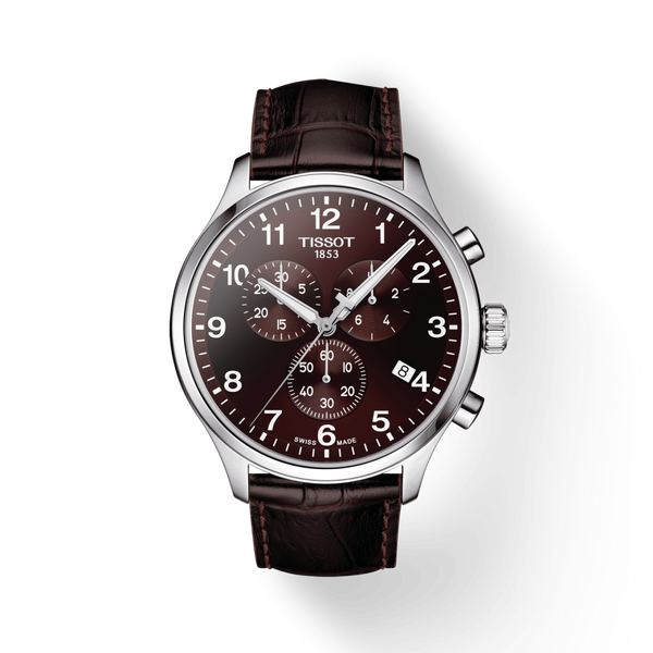 Tissot T Sport Chrono XL Classic Brown Dial Brown Leather Strap Watch For Men - T116.617.16.297.00 Buy Now By Tissot