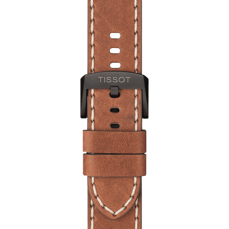 Tissot T Sport Chrono XL Black Dial Brown Leather Strap Watch For Men - T116.617.36.057.00 Buy Now By Tissot