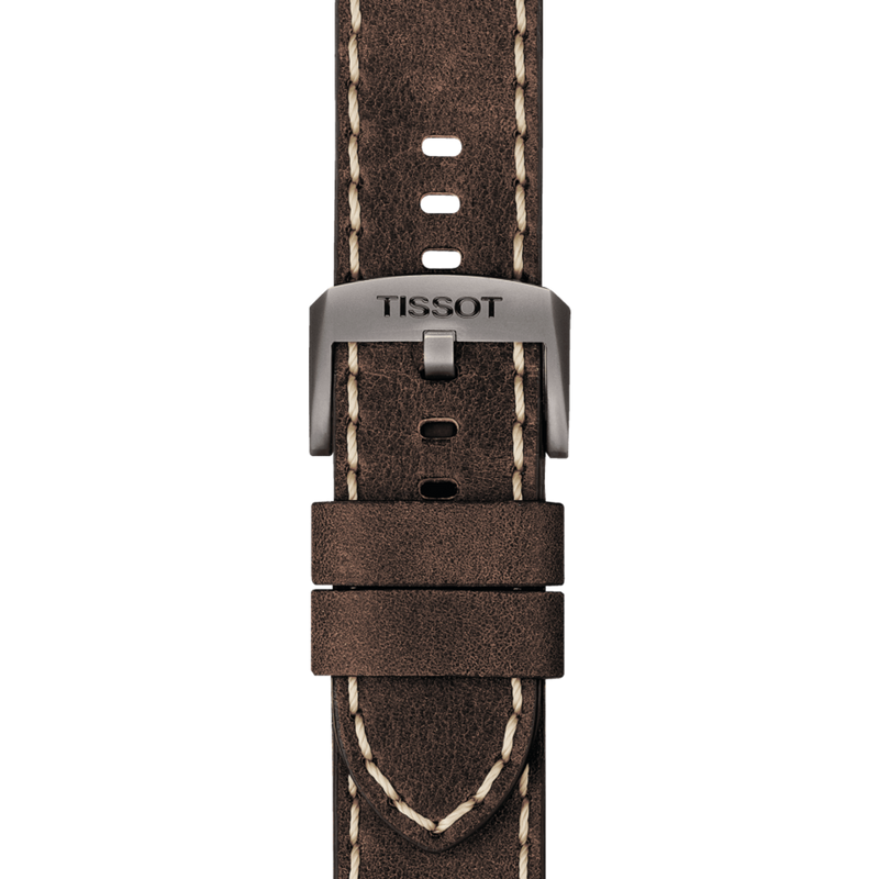 Tissot T Sport Chrono XL Green Dial Brown Leather Strap Watch For Men - T116.617.36.097.00 Buy Now By Tissot