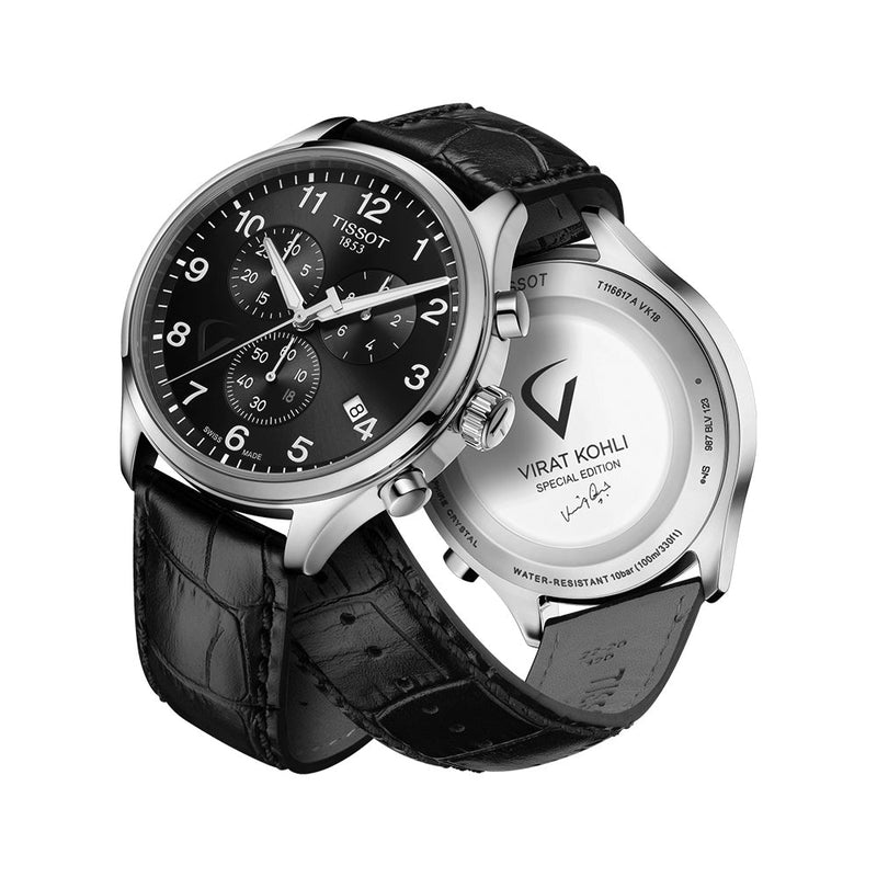 Tissot Chrono XL Classic Black Dial Black Leather Strap Watch For Men - T116.617.16.057.00 Buy Now By Tissot
