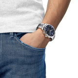 Tissot T Sport Chrono XL Classic Blue Dial Silver Steel Strap Watch For Men - T116.617.11.047.01 Buy Now By Tissot