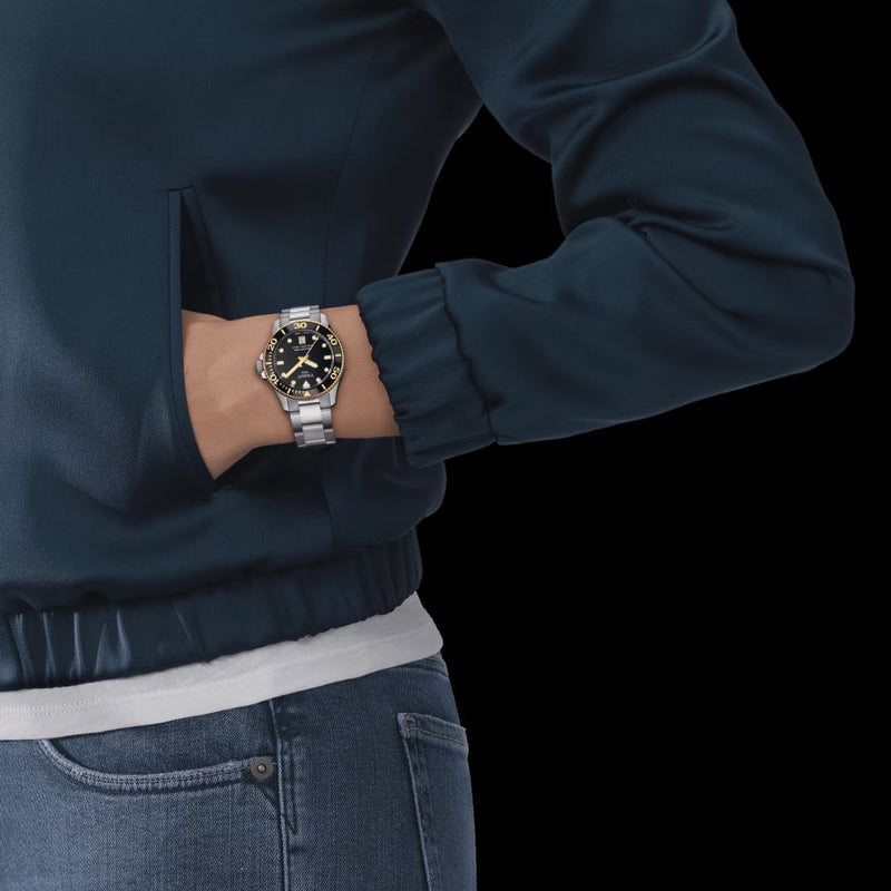 Tissot Seastar 1000 Black Dial Silver Steel Strap Watch For Men - T120.210.127.051.00 Buy Now By Tissot