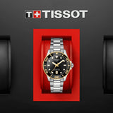 Tissot Seastar 1000 Black Dial Silver Steel Strap Watch For Men - T120.210.21.051.00 Buy Now By Tissot