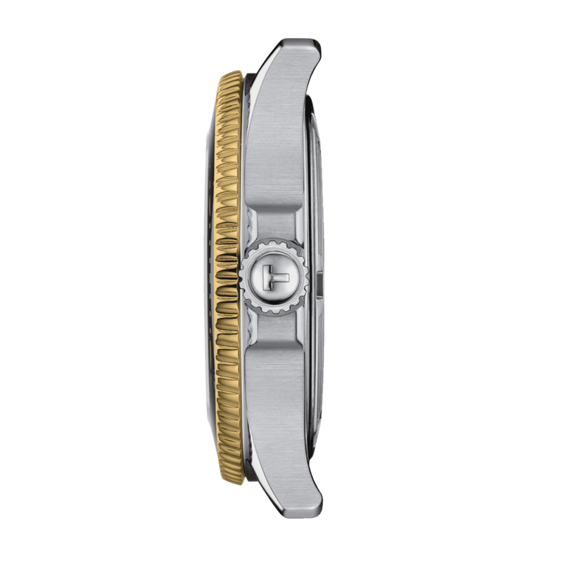 Shop Tissot Seastar 1000 Black Dial Two Tone Steel Strap Watch for Women - T120.210.22.051.00 in USA