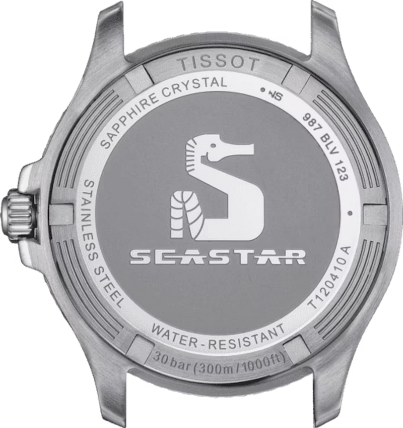 Tissot Seastar 1000 Black Dial Silver Steel Strap Watch For Men - T120.410.11.051.00 Buy Now By Tissot