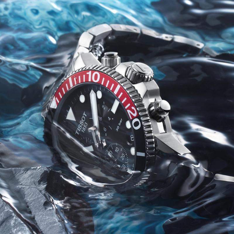 Tissot Seastar 1000 Chronograph Black Dial Silver Steel Strap Watch For Men - T120.417.11.051.01 Buy Now By Tissot