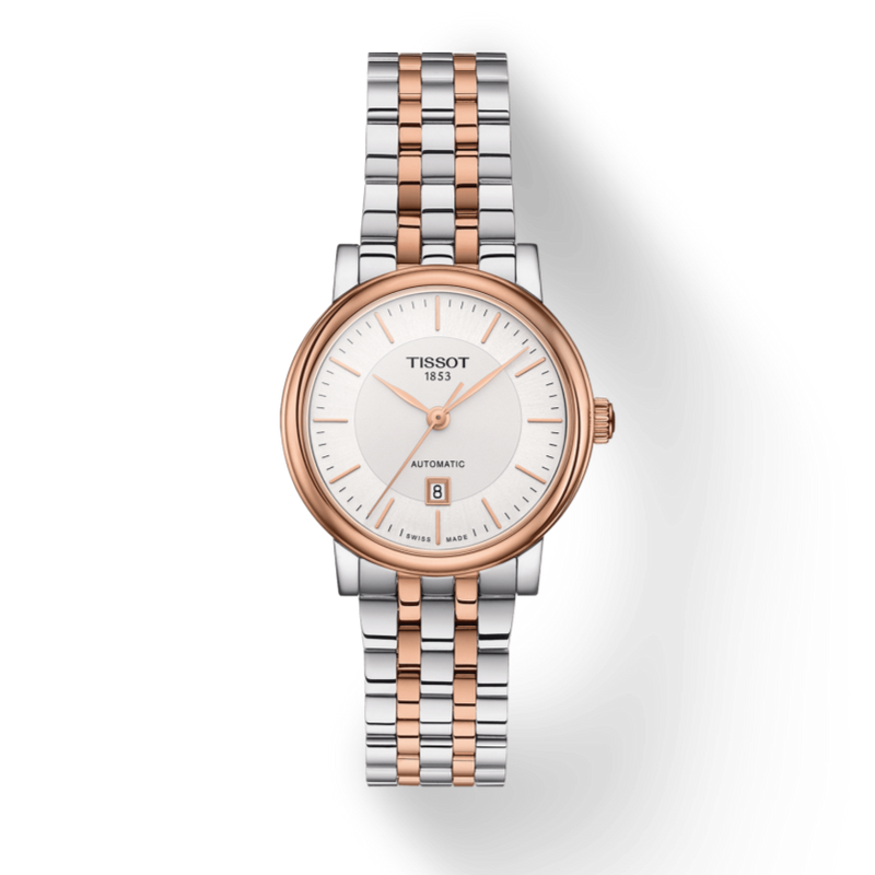 Tissot T Classic Carson Premium 30 White Dial Two Tone Steel Strap Watch for Women - T122.207.22.031.01 Buy Now By Tissot