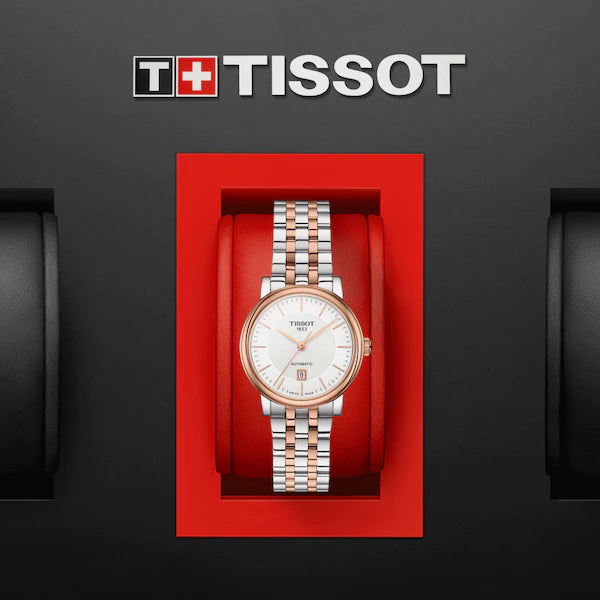 Tissot T Classic Carson Premium 30 White Dial Two Tone Steel Strap Watch for Women - T122.207.22.031.01 Buy Now By Tissot
