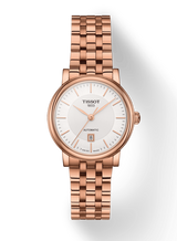 Tissot T Classic Carson Premium White Dial Rose Gold Steel Strap Watch for Women - T122.207.33.031.00 Buy Now By Tissot