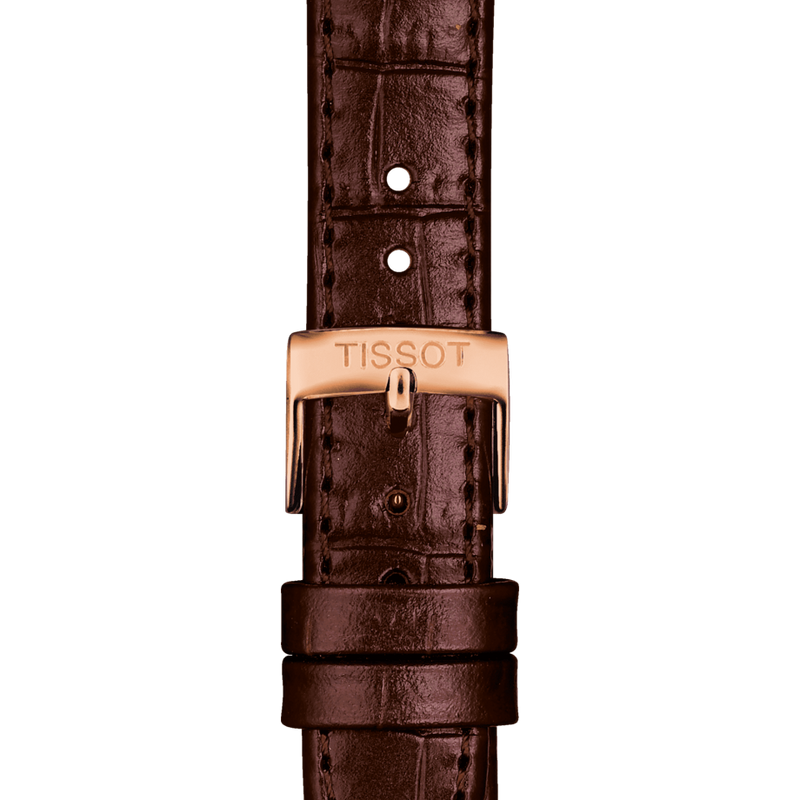 Tissot T Classic Carson Premium White Dial Brown Leather Strap Watch for Women - T122.207.36.031.00 Buy Now By Tissot