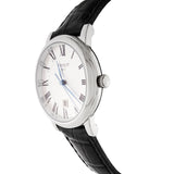 Tissot Carson Premium Lady Silver Dial Black Leather Strap Watch For Women - T122.210.16.033.00 Buy Now By Tissot