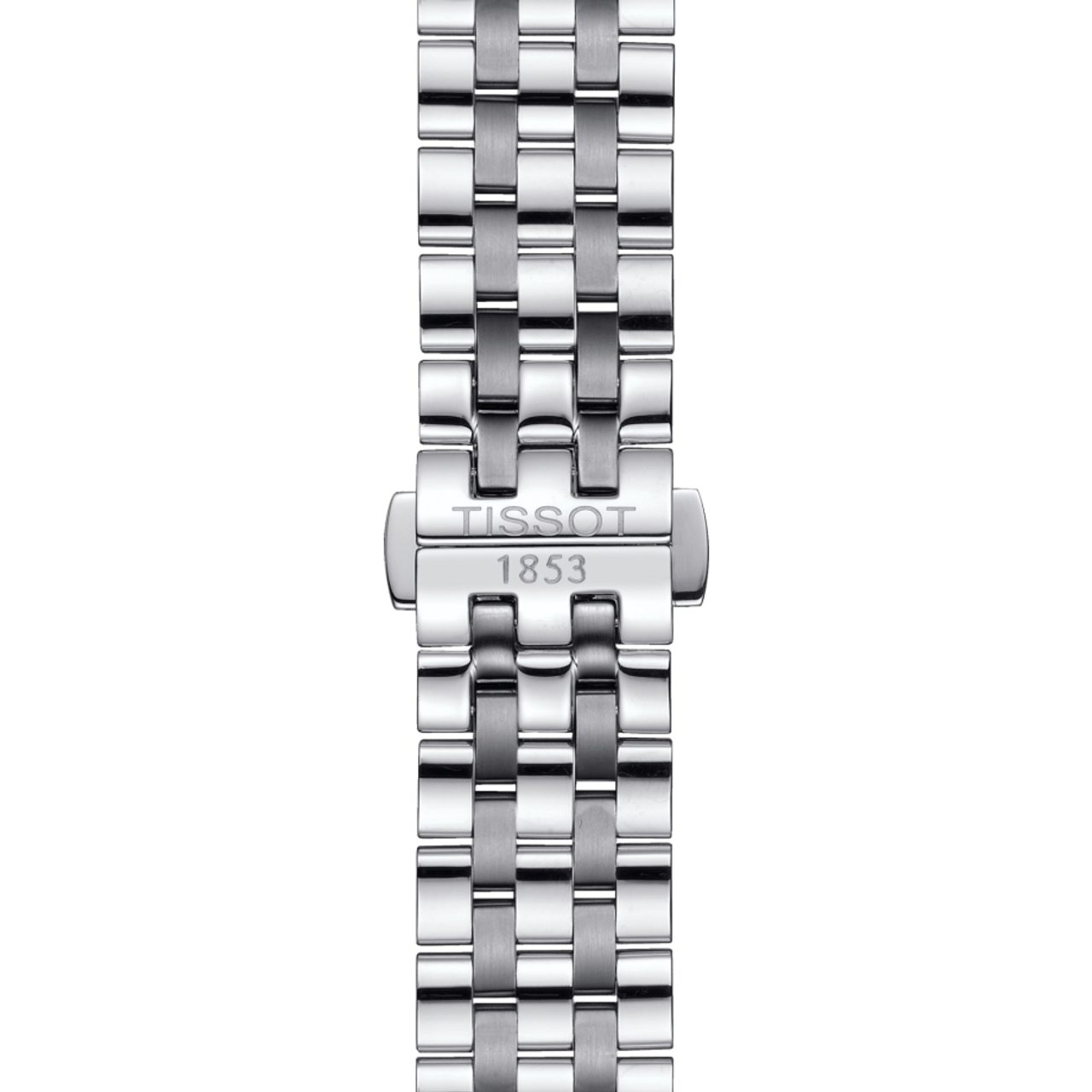Tissot T Classic Carson Premium Powermatic 80 White Dial Silver Steel Strap Watch For Men - T122.407.11.031.00