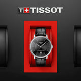 Tissot Carson Premium Powermatic 80 Black Dial Black Leather Strap Watch For Men - T122.407.16.051.00 Buy Now By Tissot