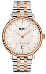 Tissot Carson Premium Powermatic 80 White Dial Two Tone Steel Strap Watch For Men - T122.407.22.031.01 Buy Now By Tissot