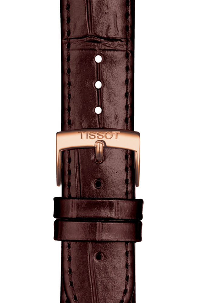 Tissot Carson Premium Powermatic 80 Silver Dial Brown Leather Strap Watch For Men - T122.407.36.033.00 Buy Now By Tissot