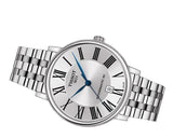Tissot T Classic Carson Premium Powermatic 80 Silver Dial Silver Steel Strap Watch For Men - T122.407.11.033.00 Buy Now By Tissot
