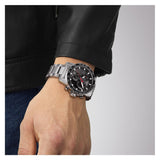 Tissot Supersport Chrono Black Dial Silver Steel Strap Watch For Men - T125.617.11.051.00 Buy Now By Tissot