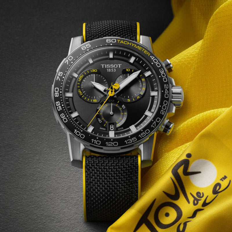 Tissot Supersport Chrono Black Dial Black Nylon Strap Watch for Men - T125.617.17.051.02 Buy Now By Tissot