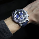 Tissot Supersport Chrono Black Dial Blue Nylon Strap Watch for Men - T125.617.17.051.03 Buy Now By Tissot
