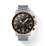 Tissot Supersport Chrono Black Dial Silver Steel Strap Watch For Men - T125.617.21.051.00 Buy Now By Tissot