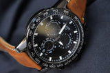 Tissot Supersport Chrono Black Dial Brown Leather Strap Watch for Men - T125.617.36.051.01 Buy Now By Tissot