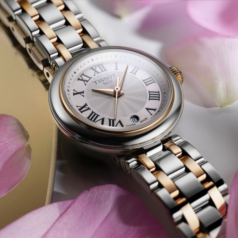 Tissot Bellissima Lady Small Mother of Pearl Dial Two Tone Steel Strap Watch For Women - T126.010.22.013.01 Buy Now By Tissot