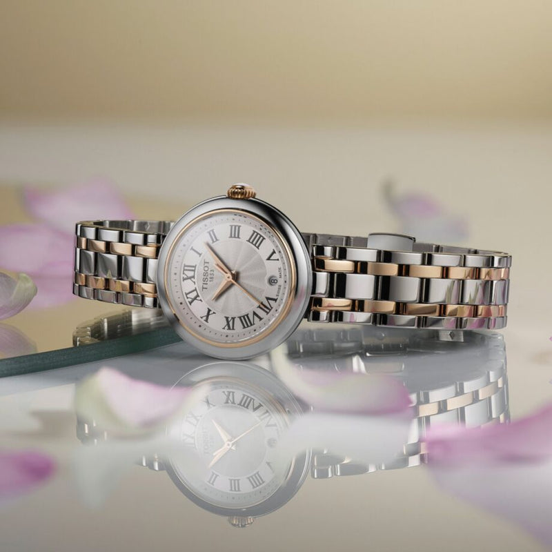 Tissot Bellissima Lady Small Mother of Pearl Dial Two Tone Steel Strap Watch For Women - T126.010.22.013.01 Buy Now By Tissot