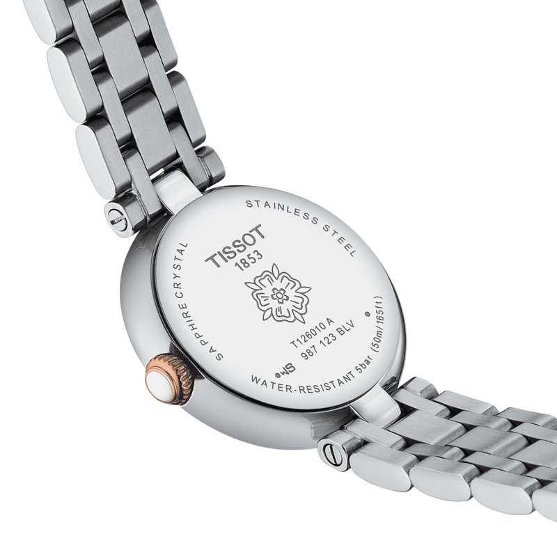 Tissot Bellissima Lady Small Mother of Pearl Dial Two Tone Steel Strap Watch For Women - T126.010.22.013.01 Buy Now By Tissot