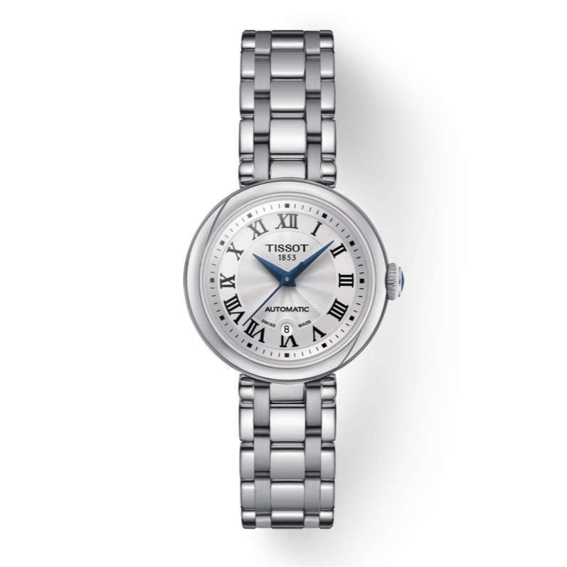 Tissot Bellissima Automatic Silver Dial Silver Steel Strap Watch For Women - T126.207.11.013.00