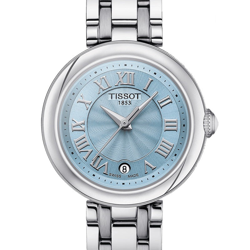 Tissot Bellissima Small Lady Light Blue Dial Silver Steel Strap Watch for Women - T126.010.11.133.00 Buy Now By Tissot