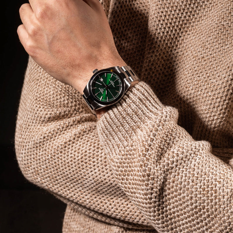 Tissot Gentleman Powermatic 80 Silicium Green Dial Silver Steel Strap Watch For Men - T127.407.11.091.01 Buy Now By Tissot