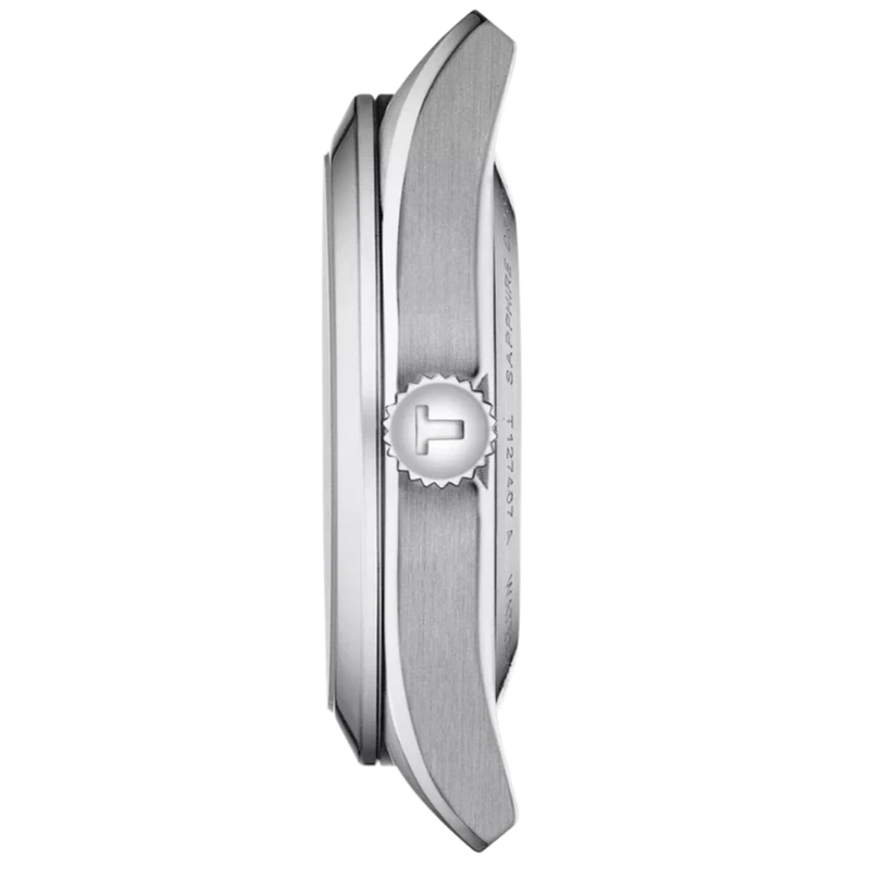 Tissot Gentleman Powermatic 80 Silicium Ice Blue Silver Steel Strap Watch For Men - T127.407.11.351.00 Buy Now By Tissot