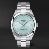 Tissot Gentleman Powermatic 80 Silicium Ice Blue Silver Steel Strap Watch For Men - T127.407.11.351.00 Buy Now By Tissot