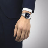 Tissot Gentleman Black Dial Silver Steel Strap Watch For Men - T127.410.11.051.00 Buy Now By Tissot