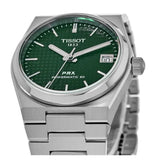 Shop Tissot PRX Powermatic 80 Green Dial Silver Steel Strap Watch for Men - T137.207.11.091.00 in USA