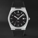 Tissot PRX Black Dial Black Rubber Strap Watch For Men - T137.410.17.051.00