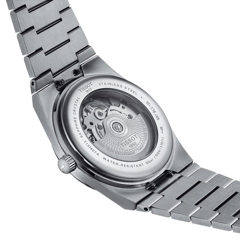 Tissot PRX Powermatic 80 Black Dial Silver Steel Strap Watch for Men - T137.407.11.051.00 Buy Now By Tissot