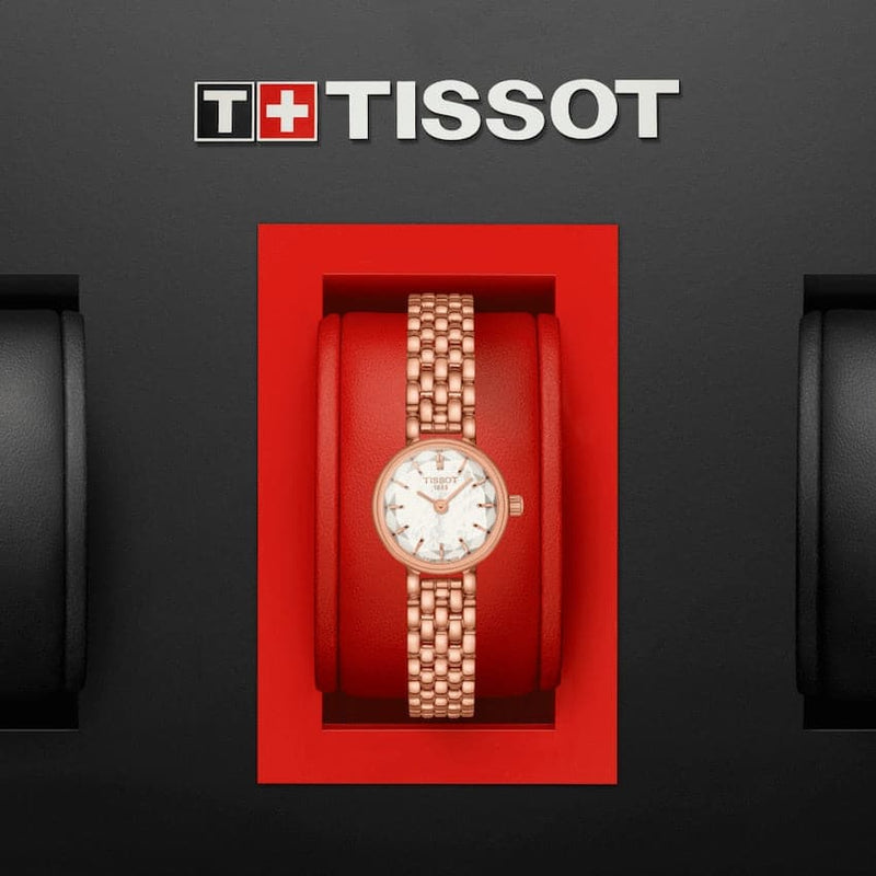Tissot Lovely Mother of Pearl Dial Rose Gold Steel Strap Watch for Women - T140.009.33.111.00 Buy Now By Tissot