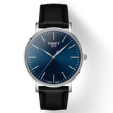 Tissot Everytime Gent Blue Dial Black Leather Strap Watch for Men - T143.410.16.041.00 Buy Now By Tissot