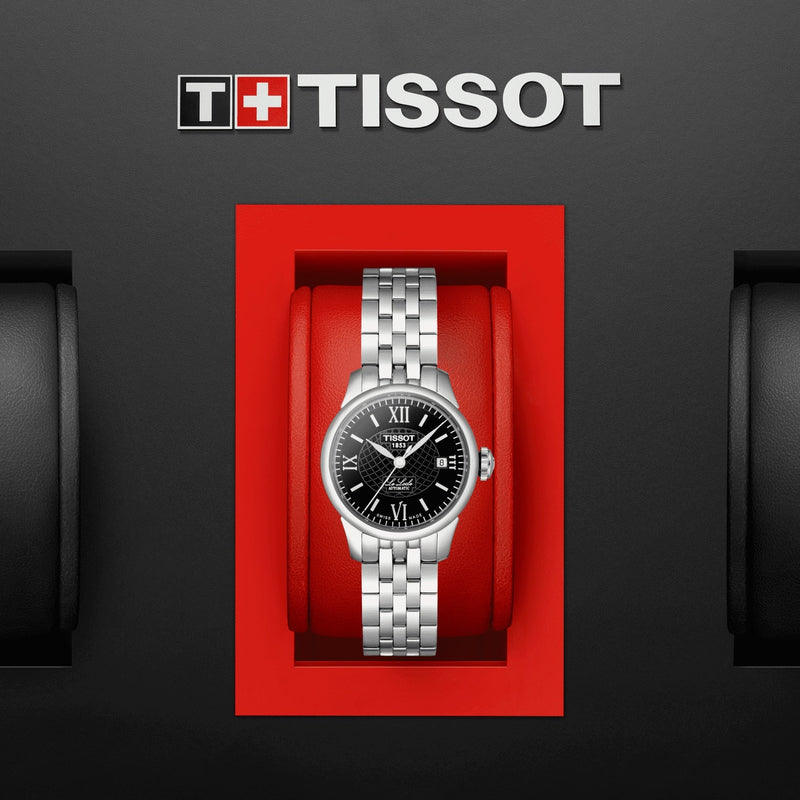 Tissot Le Locle Automatic Small Lady Black Dial Silver Steel Strap Watch For Women - T41.1.183.53 Buy Now By Tissot