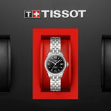 Tissot Le Locle Automatic Small Lady Black Dial Silver Steel Strap Watch For Women - T41.1.183.53