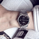 Tissot Le Locle Automatic Black Dial Silver Steel Strap Watch For Men - T41.1.483.53