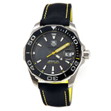 Tag Heuer Aquaracer Jeremy Lin Special Edition Grey Dial Black Nylon Strap Watch for Men - WAY211F.FC6362 Buy Now By Tag Heuer