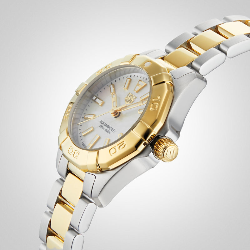 Tag Heuer Aquaracer Mother of Pearl Dial Two Tone Steel Strap Watch for Men - WBD1420.BB0321 Buy Now By Tag Heuer