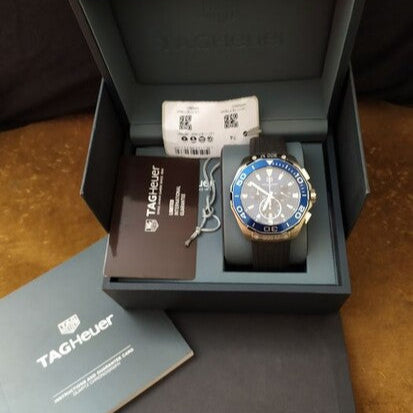 Shop Tag Heuer Aquaracer Blue Dial Watch for Men - CAY111B.FT6041 in USA